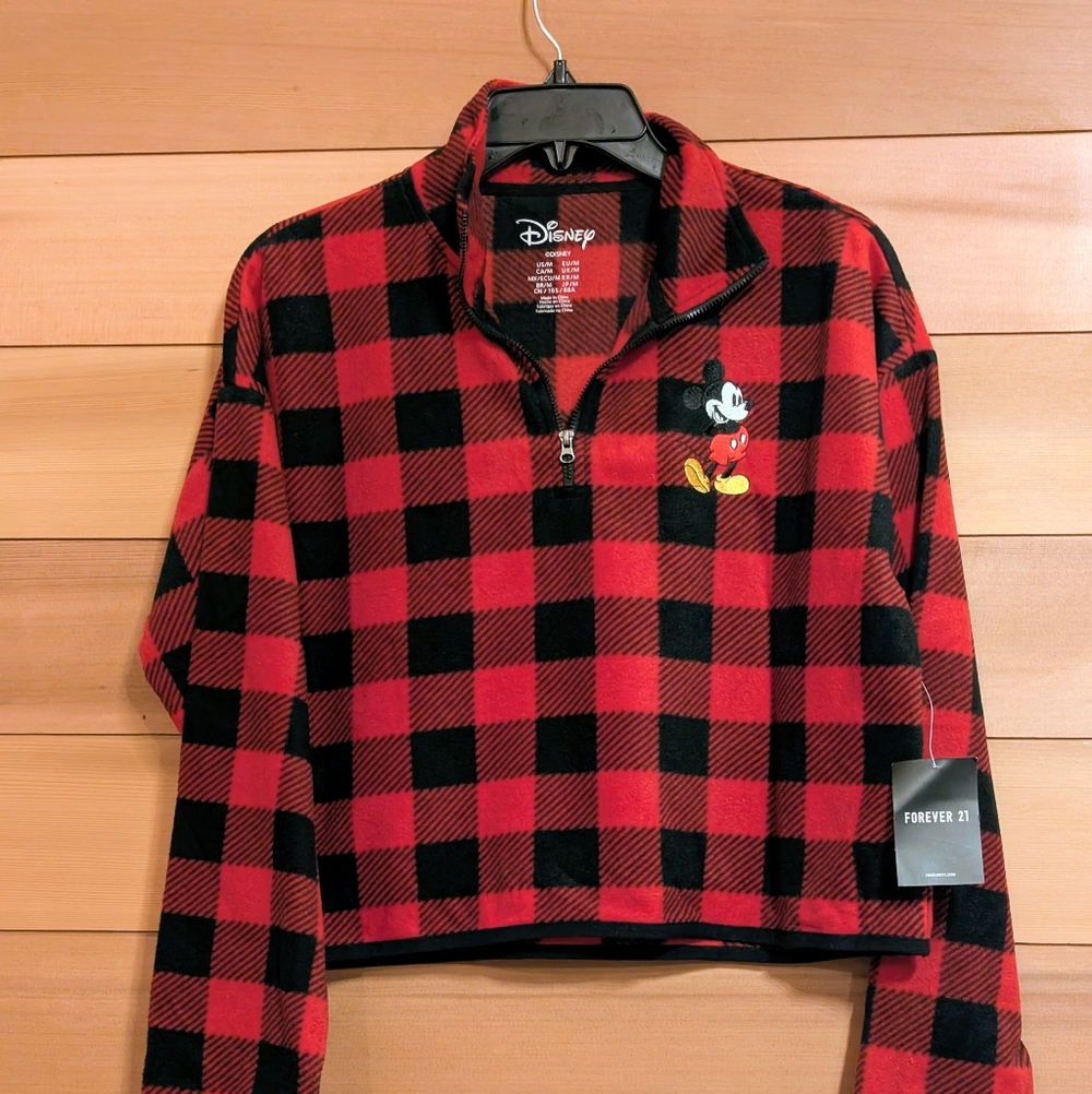 Disney Red and Black Plaid Apparel